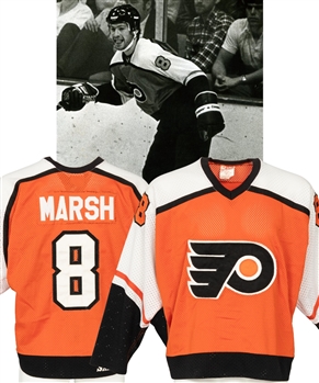 Brad Marshs 1982-83 Philadelphia Flyers Game-Worn Jersey