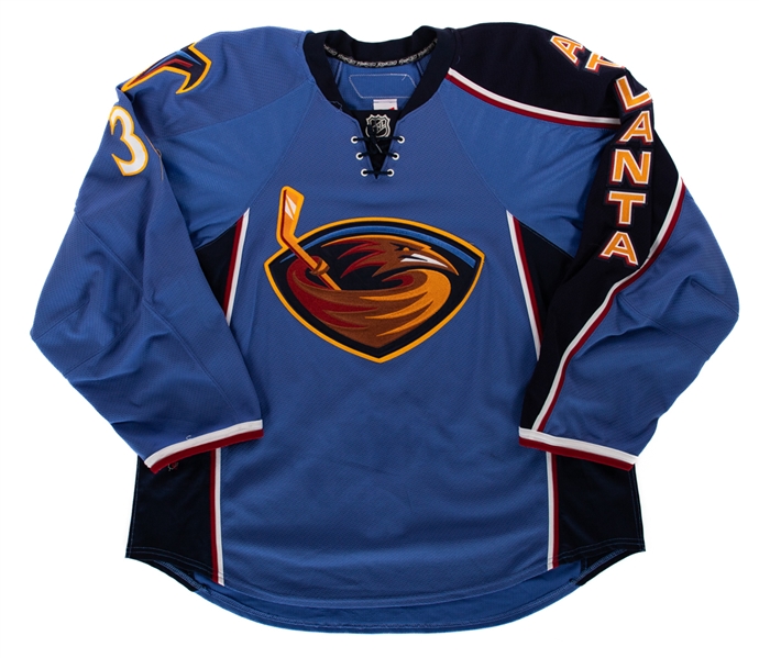 Eric Boulton’s 2009-10 Atlanta Thrashers Game-Worn Jersey with LOA