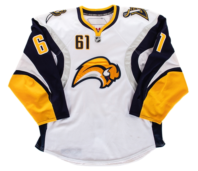 Maxim Afinogenovs 2008-09 Buffalo Sabres Game-Worn Jersey with Team COA