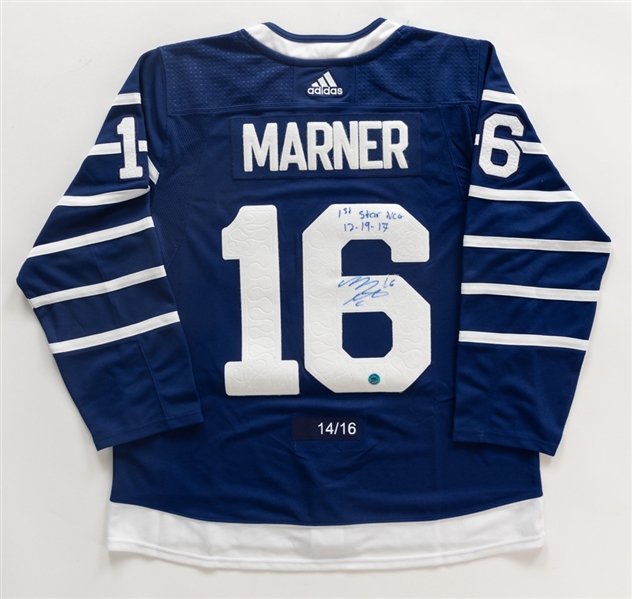 Mitch Marner Signed Toronto Arenas Limited-Edition “Next Century Game” Throwback-Style Adidas Pro-Model Jersey (14/16) with COA - "1st Star NCG 12-19-17" Annotation!