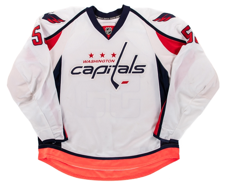 Jeff Schultzs 2008-09 Washington Capitals Game-Worn Jersey with LOA 