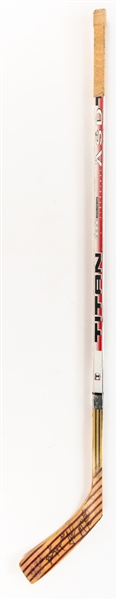 John MacLeans 1993-94 New Jersey Devils Signed Titan ASD Game-Used Stick 