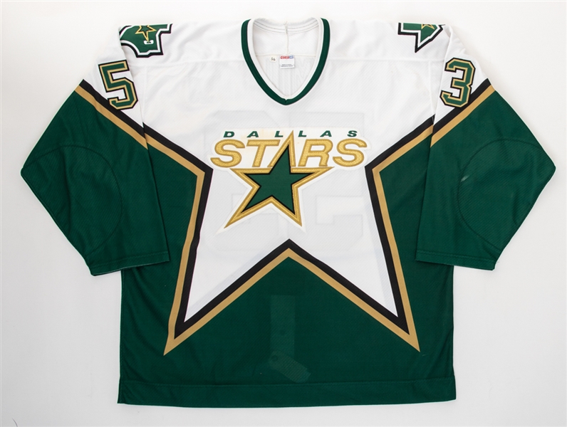 Jeff MacMillans 2000-01 Dallas Stars Game-Worn Preseason Jersey with Team LOA