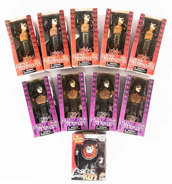 2002 "KISS" McFarlane Spawn Figurine Collection of 9 Plus 2009 "Kiss" Paul Stanley Hasbro Mr. Potato Head