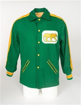 1970s WHA Chicago Cougars Melton Wool Team Jacket and Training Jersey 