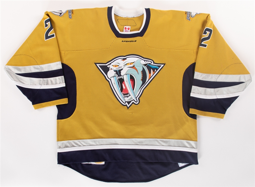 Dan Hamhuis 2006-07 Nashville Predators Game-Worn Third Jersey with LOA - Photo-Matched!