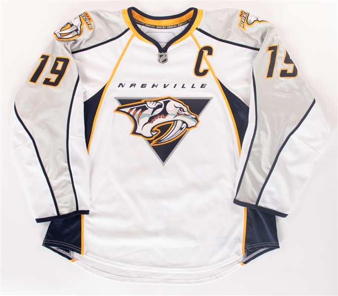 Jason Arnotts 2008-09 Nashville Predators Game-Worn Captains Jersey with LOA 