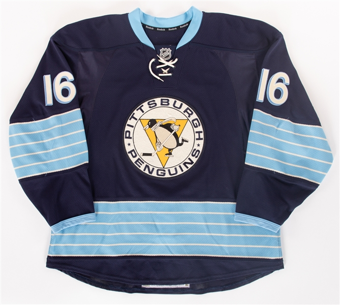 Brandon Sutters 2012-13 Pittsburgh Penguins Game-Worn Third Jersey with Team COA and JerseyTRAK Document - Photo-Matched! 