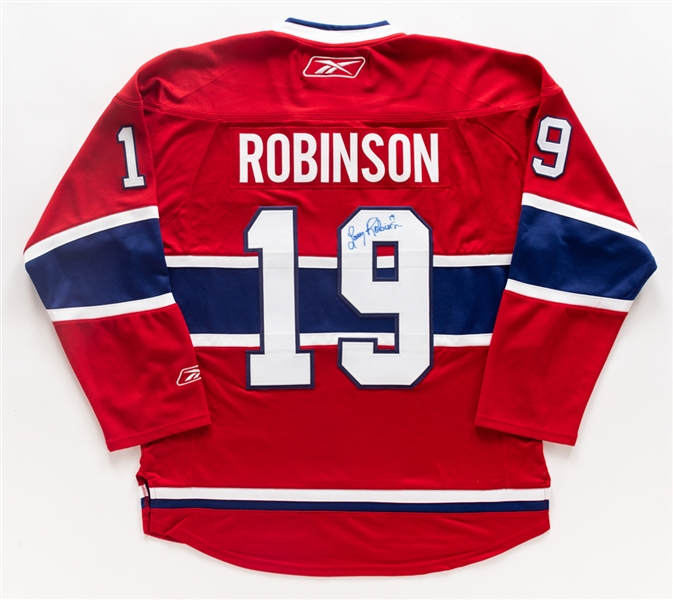 Larry Robinson Signed Montreal Canadiens and Los Angeles Kings Alternate Captains Jerseys with JSA Auction LOA