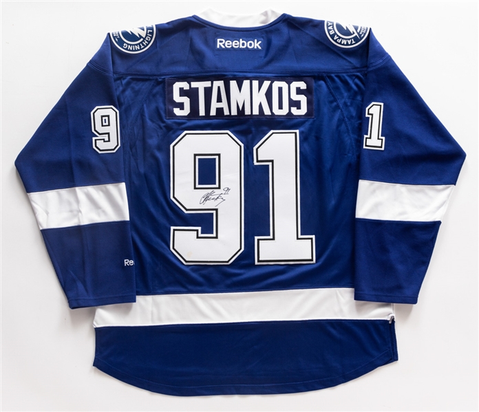 Steven Stamkos Tampa Bay Lightning Signed Captains Jersey with JSA Auction LOA 