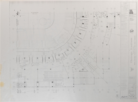 United Center 1991 Blueprint Collection of 43 - All 48 1/2" x 36"