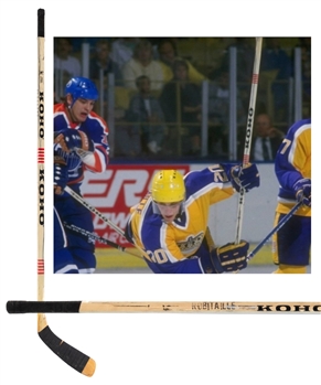 Luc Robitaille’s Mid-to-Late-1980s Los Angeles Kings Koho Game-Used Rookie Era Stick