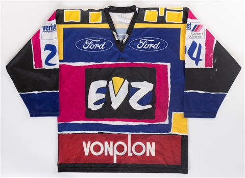 Dan Quinns 1994-95 NDA EV Zug Game-Worn Jersey