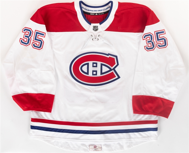 Al Montoyas 2017-18 Montreal Canadiens Game-Worn Jersey with Team LOA - Photo-Matched! 