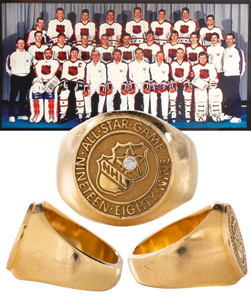 Bernie Nicholls 1989 NHL All-Star Game 14K Gold and Diamond Ring