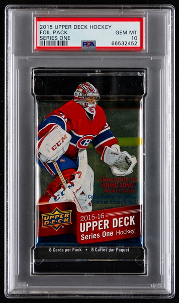 2015-16 Upper Deck Series One Hockey Pack - Graded PSA GEM MT 10 - Connor McDavid Rookie Card Year!