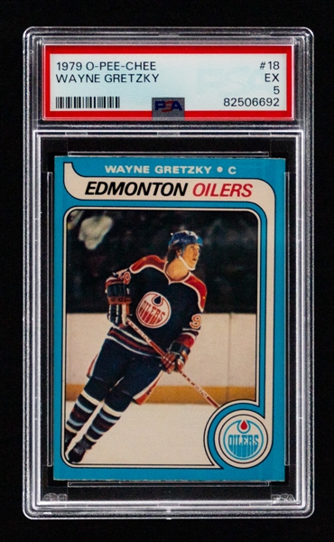 1979-80 O-Pee-Chee Hockey Complete 396-Card Set Including #18 HOFer Wayne Gretzky Rookie Card (Graded PSA 5)