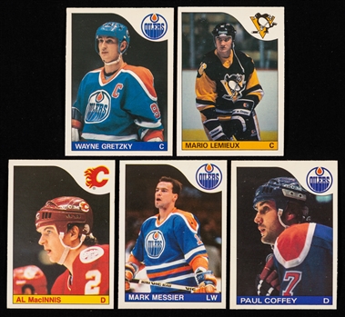 1985-86 O-Pee-Chee Hockey Near Complete Card Set (263/264) Including #9 HOFer Mario Lemieux Rookie