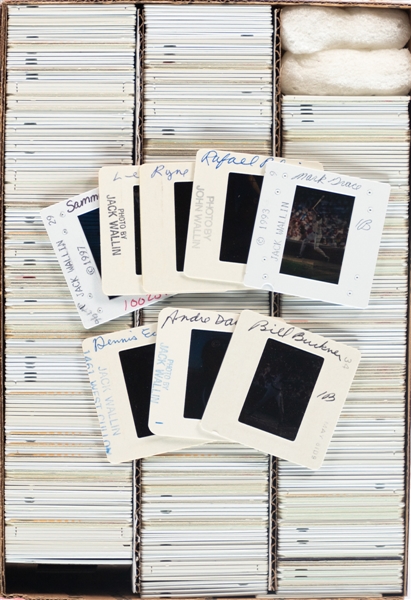 Chicago Cubs 1981 to 2000 35mm Colour Transparency Slide Collection of 450