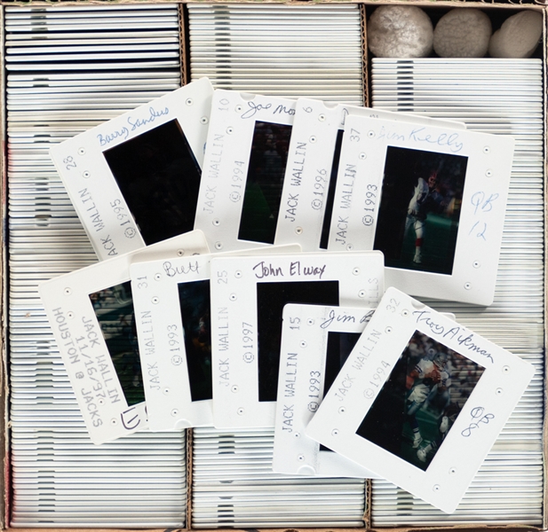 NFL HOFers and Heisman Trophy Winners 1993 to 2000s 35mm Colour Transparency Slide Collection of 282