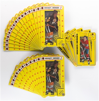 Bobby Orr Boston Bruins 1975-76 Hockey Heroes Sealed Sporttrophies (26) Plus Montreal Canadiens (5) including Guy Lafleur 