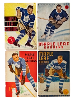 1930s to 1950s Maple Leaf Gardens Toronto Maple Leafs Program Collection of 31 