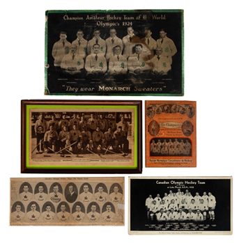 1924 and 1932 Canadian Olympic Team Monarch Knit Advertising Displays 