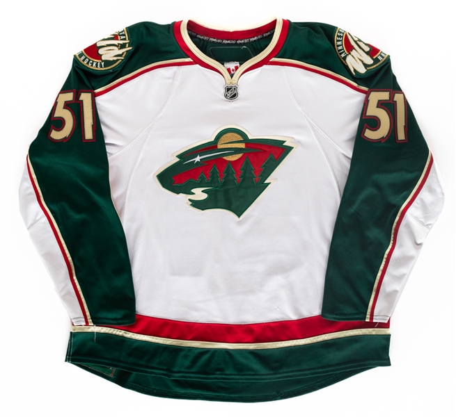 James Sheppards 2009-10 Minnesota Wild Game-Worn Jersey with Team COA