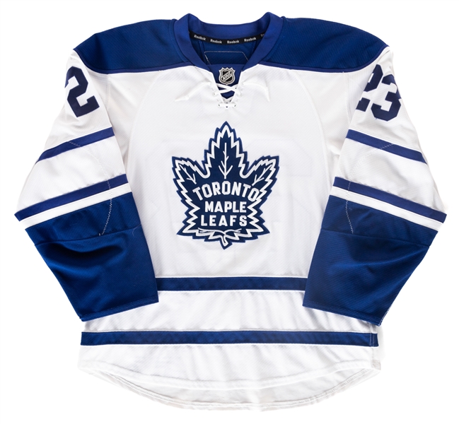 Brett Lebdas 2010-11 Toronto Maple Leafs Game-Worn Third Jersey with Team COA