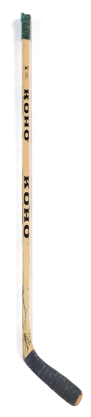 Kevin Lowes Mid-to-Late-1980s Edmonton Oilers Signed Koho Game-Used Stick 