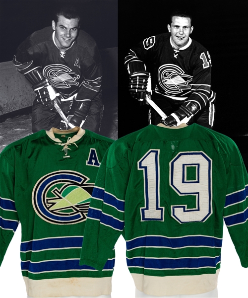 Bert Marshalls / Kent Douglas 1967-68 California (Oakland) Seals Inaugural Season Game-Worn Jersey (Reattached Original Team Crest)