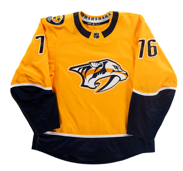 P.K. Subbans 2018-19 Nashville Predators Game-Worn Jersey with LOA