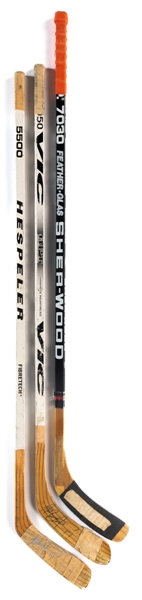 Philadelphia Flyers Early-to-Late-1990s Signed Game-Used Stick Collection of 3 Including Rick Tocchet and Rod BrindAmour (2)