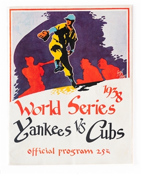 1938 World Series Game 3 Program (New York) - New York Yankees vs Chicago Cubs