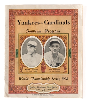 1928 World Series Program (New York) - New York Yankees vs St. Louis Cardinals