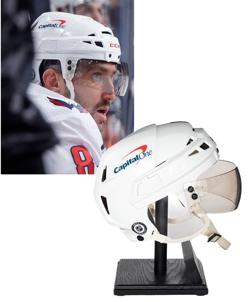 Alexander Ovechkins 2020-21 Washington Capitals Game-Worn CCM Helmet - Photo-Matched!