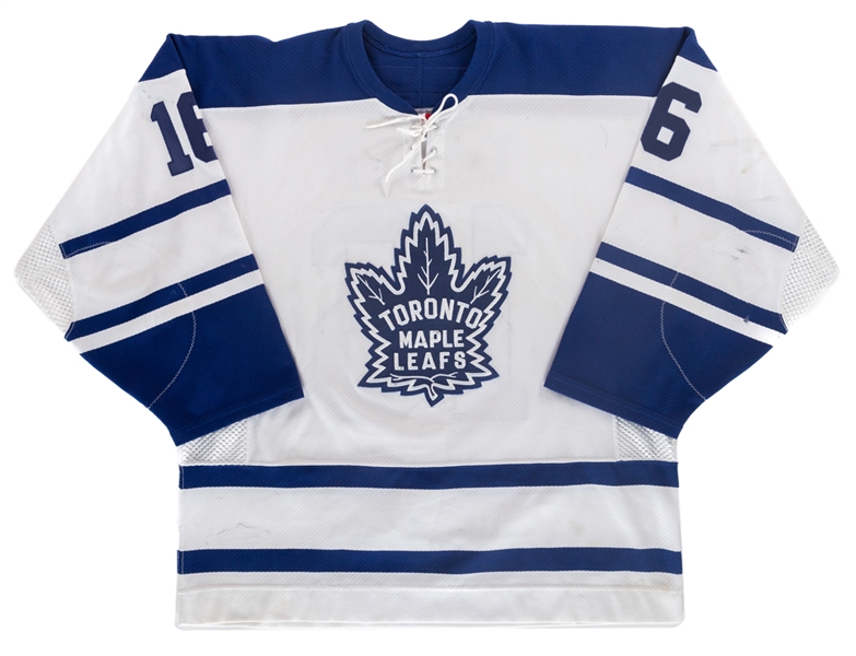 Darcy Tuckers 2003-04 Toronto Maple Leafs Game-Worn Third Jersey with LOA - Photo-Matched!
