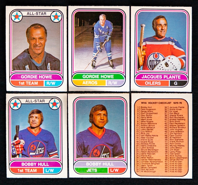 1975-76 and 1976-77 O-Pee-Chee Hockey WHA Complete Sets (2)