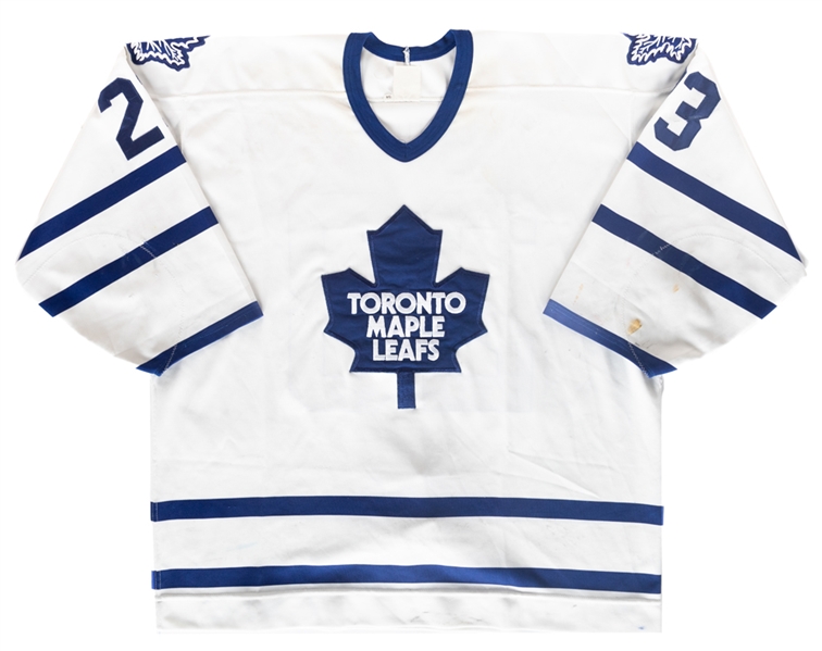 Todd Gills 1995-96 Toronto Maple Leafs Game-Worn Jersey with Team LOA - Photo-Matched! 