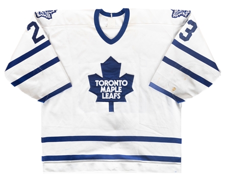 Todd Gills 1995-96 Toronto Maple Leafs Game-Worn Jersey with Team LOA - Photo-Matched! 