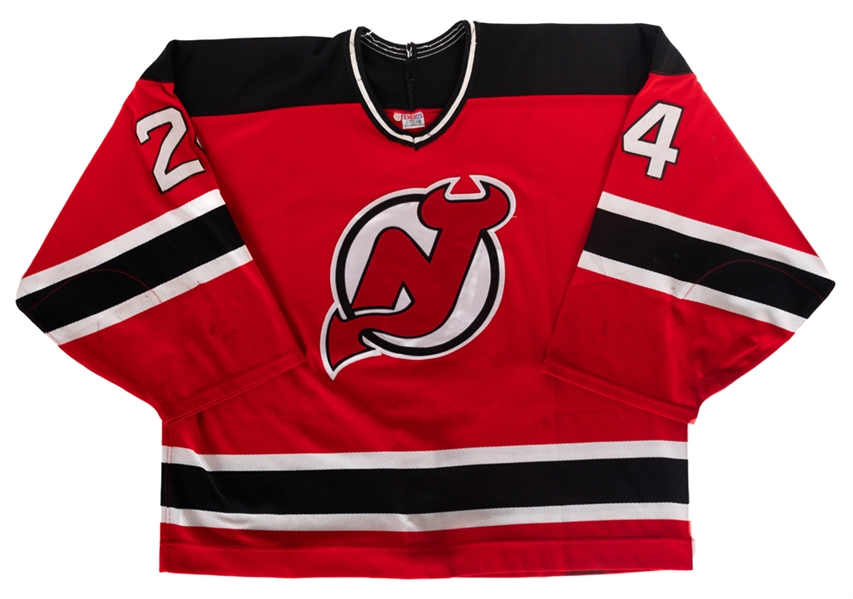 Lyle Odeleins 1996-97 New Jersey Devils Game-Worn Jersey - Photo-Matched! 
