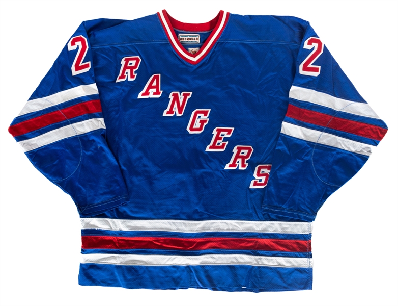 Shane Churlas 1996-97 New York Rangers Game-Worn Jersey