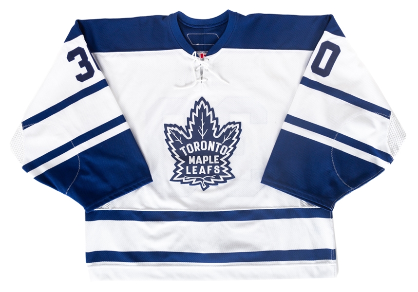 Jean-Sebastien Aubins 2006-07 Toronto Maple Leafs Game-Worn Third Jersey with LOA