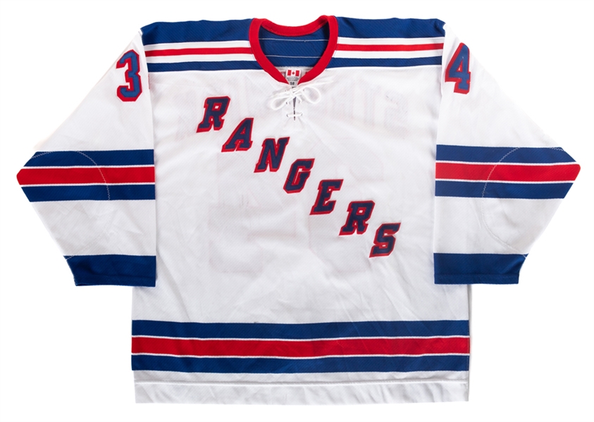 Jason Strudwicks 2005-06 New York Rangers Game-Worn Jersey with LOA - Photo-Matched!