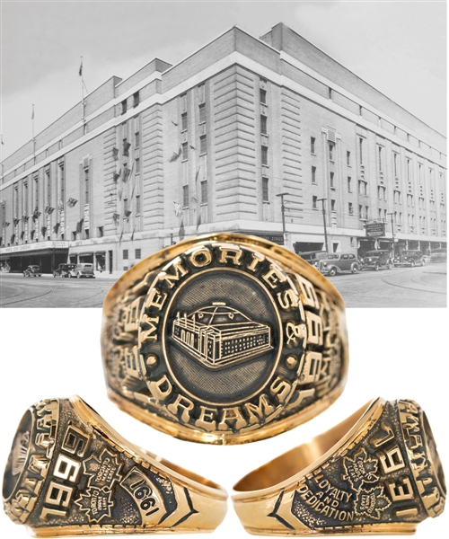 Anders Hedbergs Maple Leaf Gardens 1931-1999 Memories and Dreams 10K Gold Ring with His Signed LOA