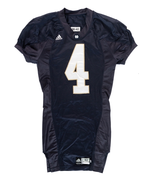 Demetrius Jones 2006 Notre Dame Fighting Irish Game-Worn Jersey with LOA 