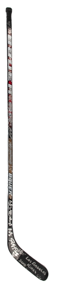 Pavol Demitras 2005-06 Los Angeles Kings Team-Signed Bauer 3030 Game-Used Stick Including Conroy, LaBarbera, Robitaille, Cammalleri, Roenick and Others