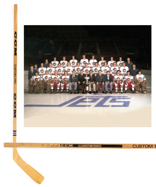 Bobby Hull’s 1977-78 Winnipeg Jets Game-Issued "Banana Hook" CCM Custom Pro Stick 