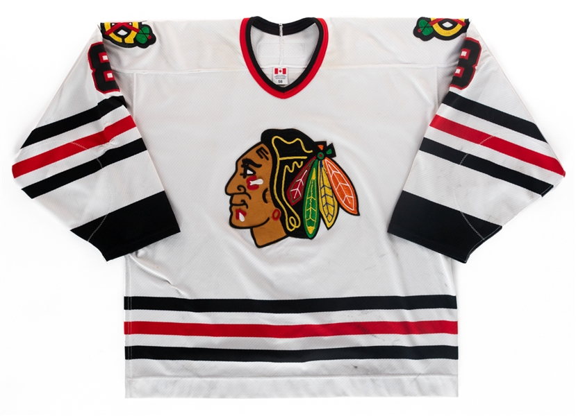 Steve Poapsts 2003-04 Chicago Blackhawks Game-Worn Jersey - Photo-Matched! 