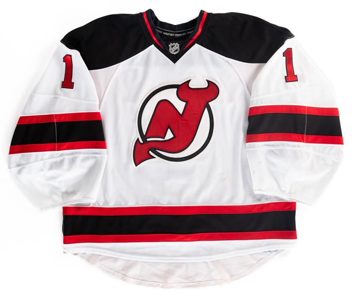 Kevin Weekes 2008-09 New Jersey Devils Game-Worn Jersey with Team LOA - Photo-Matched!